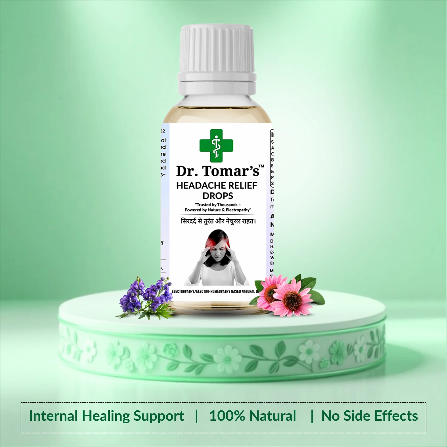 Headache Relief Drops,headache treatment,Dr. Tomar’s,electropathy